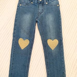 Gold heart skinnies 💛 Cat & Jack 4T